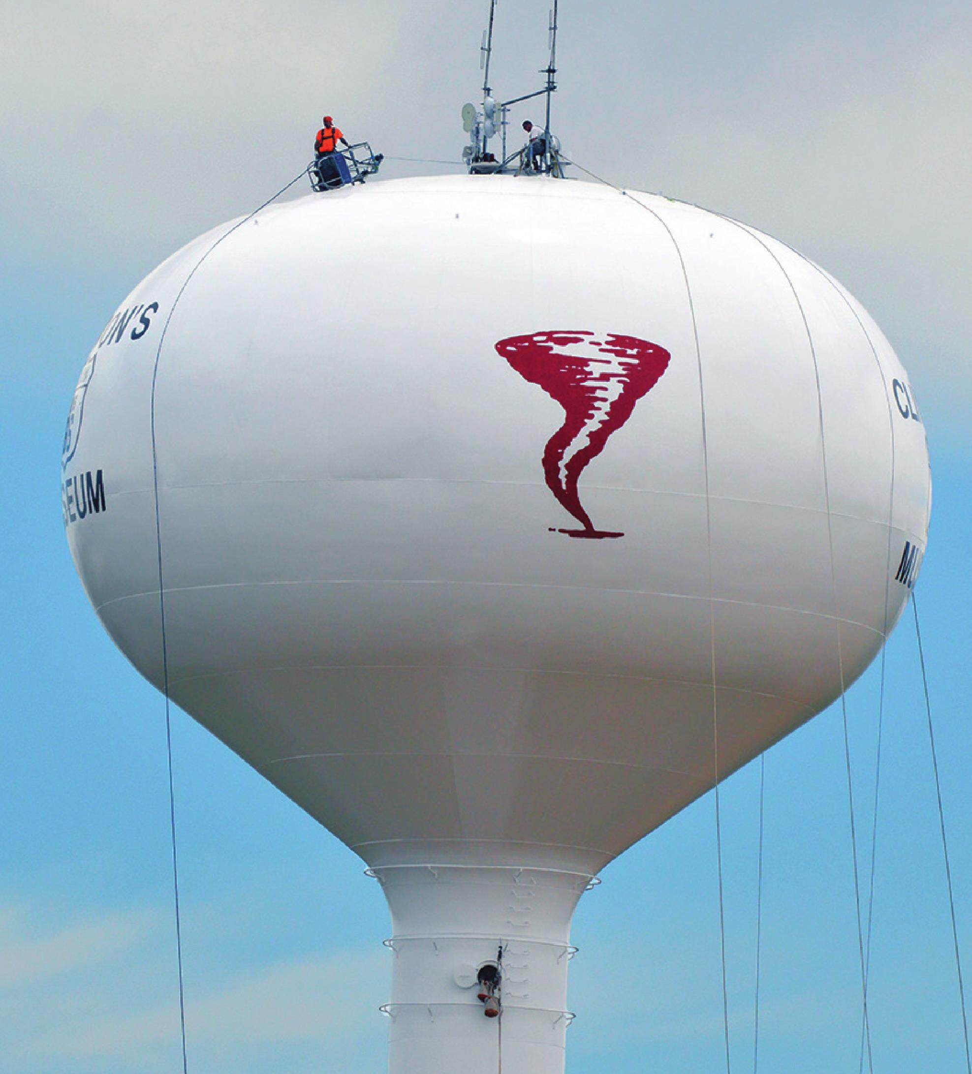 Water tower given character Clinton Daily News