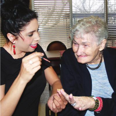 Resident visits ‘nail salon’