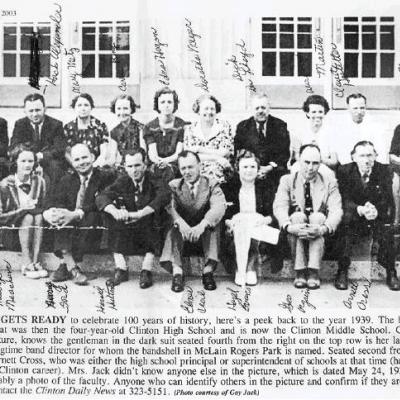 Clinton High School faculty members identified