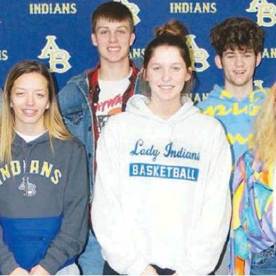 CDN | Robert S. Bryan Royalty candidates for Arapaho-Butler High School’s Homecoming are, front row from left, Kelcie Beals, Mariah Sperle and Cheridan Shepherd; and back row, Brett Griffith, Jace Edelen and Ethan Pyron. Winners A-B Homecoming game tonight