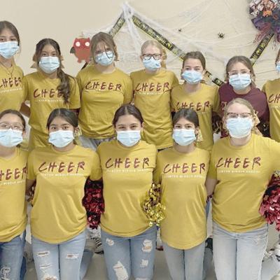 The Clinton Middle School Cheer team