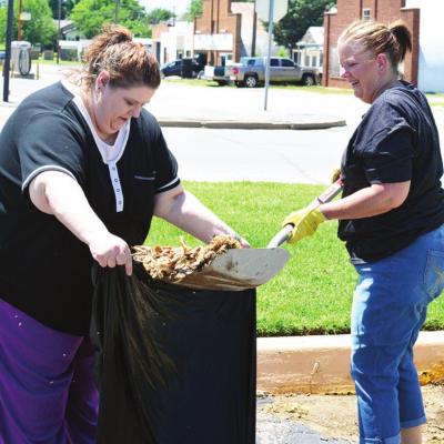 Employees clean up City Hall