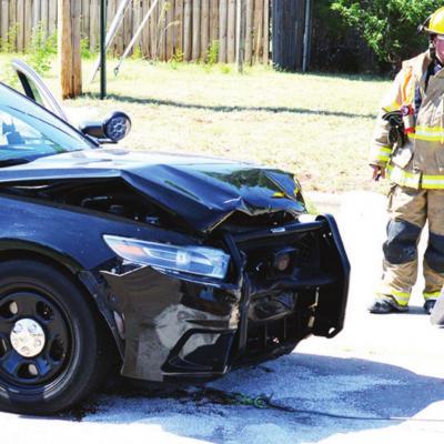 Officer involved in wreck