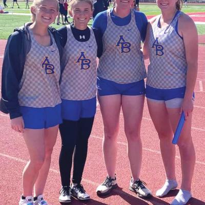 Arapaho-Butler’s 4x800 team consisting of Morgandee Sawatzky, Kamryn Oakes, Haley Cordes and Katie Edelen qualified for the Class A State Track Meet with a third-place finish at regionals Friday. CDN | Courtesy photo Arapaho-Butler sending six to Class A state