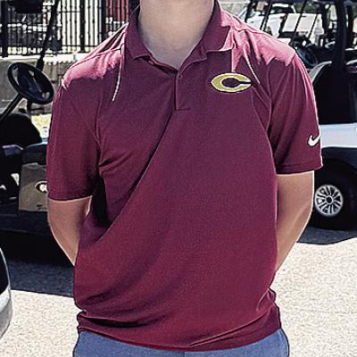 Clinton’s Scout Acosta smiles after competing at the Class 4A State Golf Tournament Monday and Tuesday at Winter Green Golf Course in Blanchard. CDN | Courtesy Photo