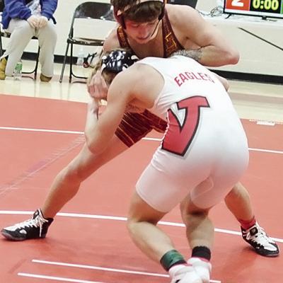 Wrestling finishes second in district duals