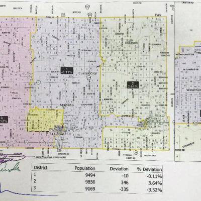 Commissioners approve new districts