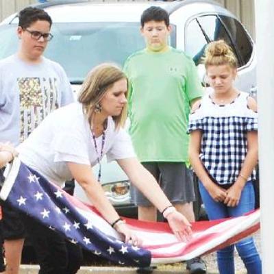 WOCS students do patriotic duty