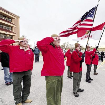 Honoring veterans amidst the cold weather
