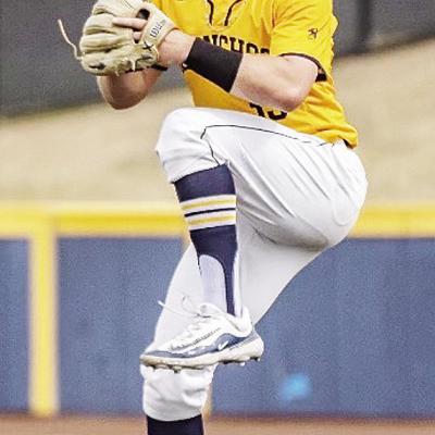 CDN | Courtesy Photo Former Clinton Red Tornado Valek Cisneros pitches in a game for the UCO Bronchos this past season.