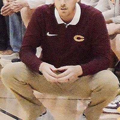 Coach Lucian Bliss watches intensely as his team runs a play during a game in the Woodward Tournament last season. CDN | Sam Goodwyn Bliss steps down as Clinton hoops coach