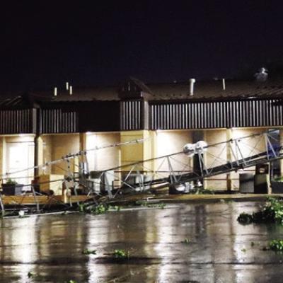 Strong winds whip up damage