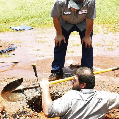 Line breaks put strain on water crew