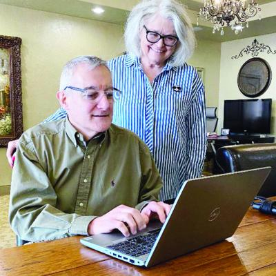 Steve Weichel, left, and Nancy Roper look up a customer’s policy at the Weichel-Roper Insurance Agency at 116A S. 10th St. CDN | Staff photo Weichel-Roper form new independent insurance agency