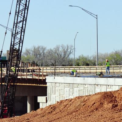 I-40/U.S. Highway 183 overpass progress
