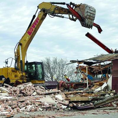 School demolition progress