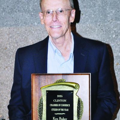 Ken Baker, recipient 2025 Clinton Citizen of the Year Award. CDN | Staff Photo