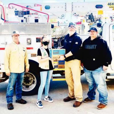 Girl Scouts show their appreciation