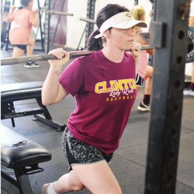 CDN | Collin Wieder Student works out for softball