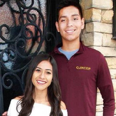 Macey Fernandez and Alan Leon Leon, Fernandez honored at CHS