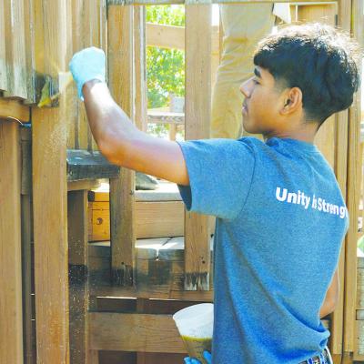 Getting it ready for paint