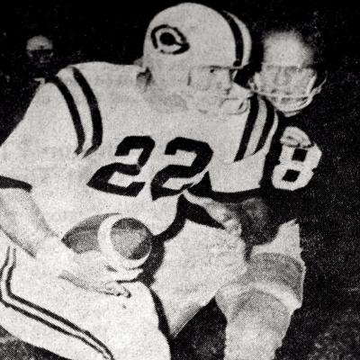 Randy Kiesau in action while playing for the Red Tornadoes. Kiesau was a defensive back for the Wichita State football team. He was killed when the team plane he was on crashed Oct. 2, 1970. CDN | Archive photo CHS football features two major historic awards