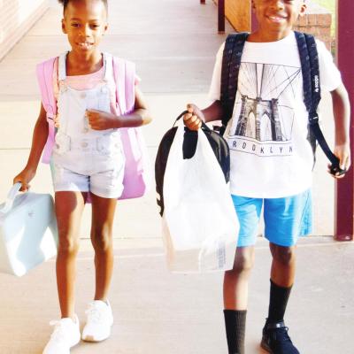 Happy to be back at school