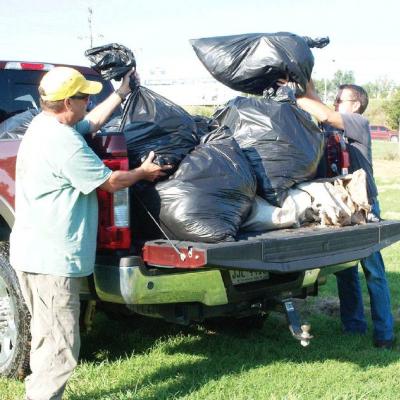 Clinton FIRST volunteers collect 80 bags