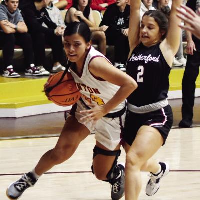 Paige Lloyd works her way around the Lady Eagles defender. CDN | Emily Stephens CHS teams falter against Weatherford