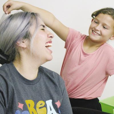 Colorful hair sparks learning