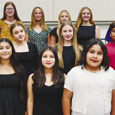 CMS Honor choir students