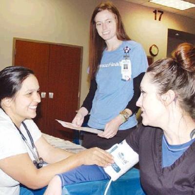 Walk-in patients get checked out