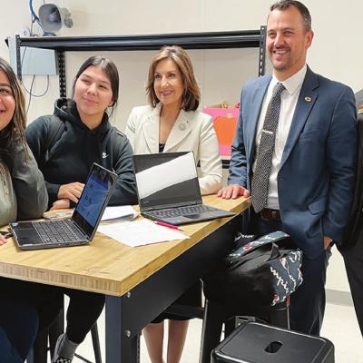 Hofmeister spends time at CHS