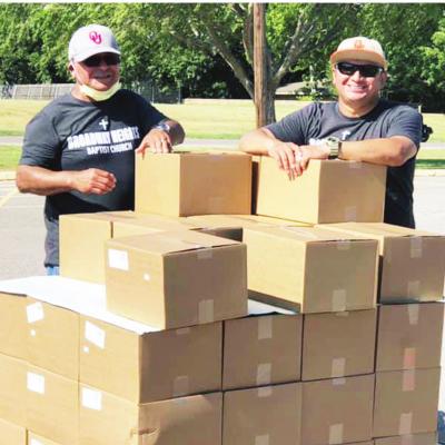 Father and son come together