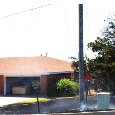 Down power line causes fire