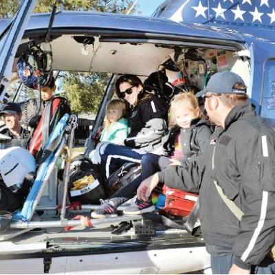 Kids, grownups explore helicopter