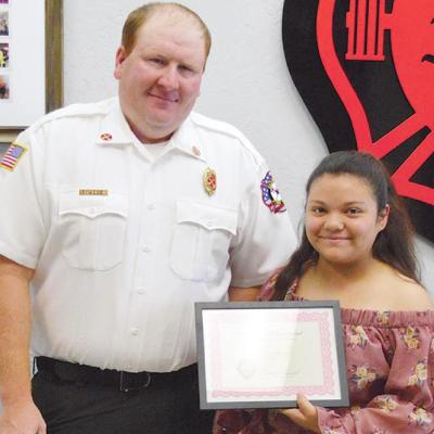 Student honored for saving lives