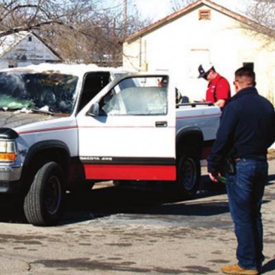 Truck fire Truck fire