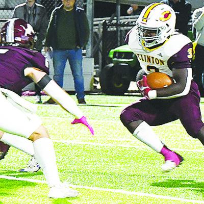 Working to get around the defender