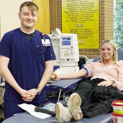 Giving blood for the first time
