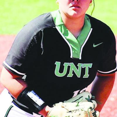 New Clinton softball coach Janie Worthington pitches during a game for the University of North Texas. CDN | Courtesy photo