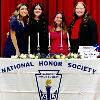 Clinton High School’s National Honor Soceity recently held its annual induction for new members and officers