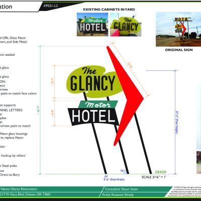 Exact location chosen for Glancy sign