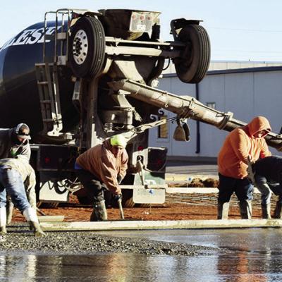 Concrete laid for new building