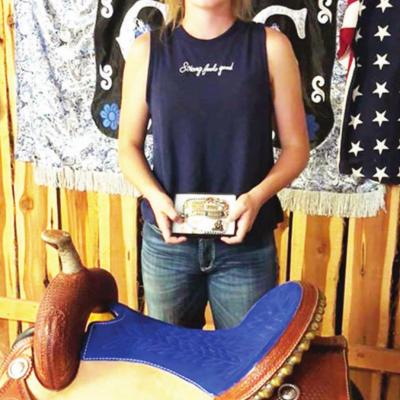 Clinton Rodeo buckle winners