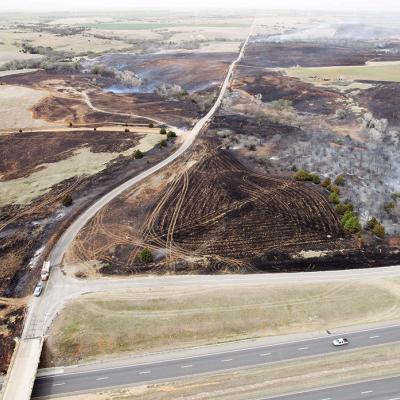 Raging wildfires scour county land