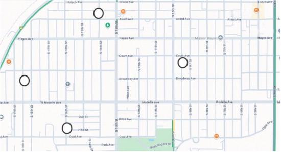 The route for the Clinton Classic is detailed above for the 5K race. The 10K race will double the route this Saturday with the start and finish line taking place on Frisco Avenue.