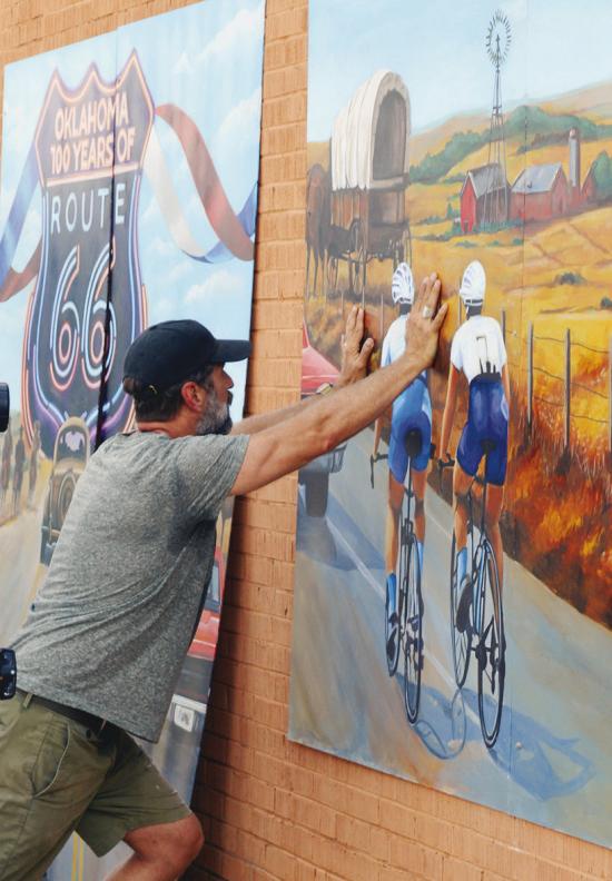 Mural hanging