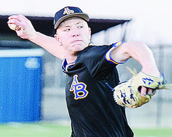 Arapaho-Butler’s Jiles Southall hurls a pitch against Fletcher. CDN | Sam Goodwyn